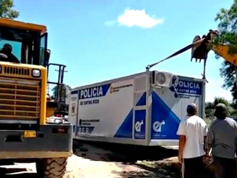 El destacamento policial móvil ya está en La Escondida