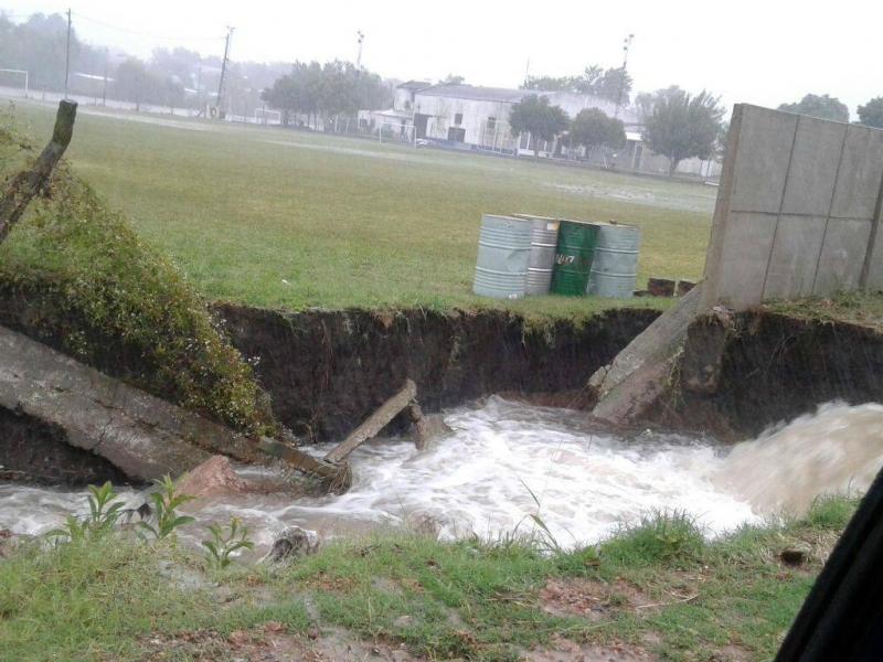 El club Engranaje sufrió importantes pérdidas por las lluvias
