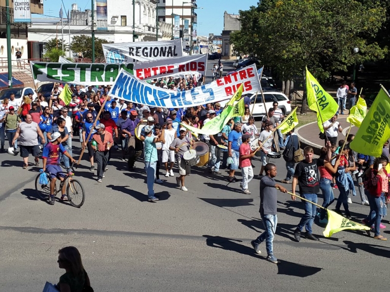 El paro en La Histórica fue con movilización y documento